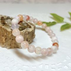 【E13437】桜アゲート 8㎜ ブレスレット さくら　サクラ　桜　チェリーブロッサム　めのう　アゲート　Cherry blossom agate