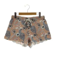 ロキシー ROXY サーフパンツ ボードショーツ TROPICAL ABABA SHORTS RBS19104 ロゴプレート ウエストゴム 裾スカラップ ボタニカル柄 ピンク系 マルチカラー L