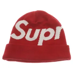 Supreme シュプリーム 16AW Big Logo Beanie カシミヤ混 ビッグロゴ ビーニー ニットキャップ 帽子 ブラック系  ブラック系【中古】