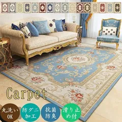 ラグ ペルシャ絨毯風 カーペット 洗える 北欧 滑り止め シャギー ウォッシャブル M250408-168