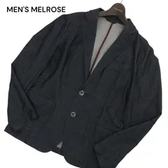 MEN'S MELROSE メンズメルローズ 通年 コンフォート★ 2B アンコン テーラード ジャケット Sz.4　メンズ