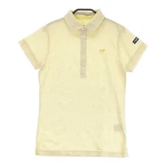 サイズ：0 MASTER BUNNY EDITION マスターバニーエディション  半袖ポロシャツ 花 総柄 イエロー系 [240101345905]# ゴルフウェア レディース ストスト