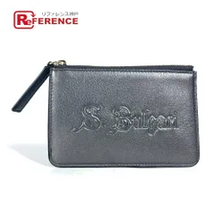 BVLGARI ブルガリ コインケース S.bvlgari ロゴ レザー シルバー系
