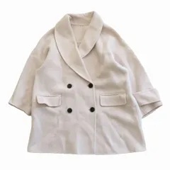 大人気✨MilaOwen ミラオーウェン 接結ハーフ丈Aラインコート アイボリー Mila Owen（ミラオーウェン）の「接結ハーフ丈Aラインコート