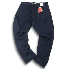 【新品 未使用】 BACK NUMBER バックナンバー 防風カット★ イージー テーパード パンツ Sz.M メンズ 紺 ネイビーのサムネイル