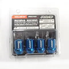 レイズ ジュラルミンナット L32 M12xP1.5 ブルー 4個入り