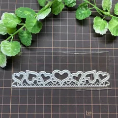 カッティングダイ ハート ライン