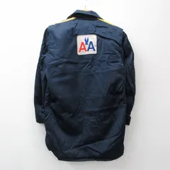 80sゴールデンフリースUSA製ナイロンジャケット内側キルティングペプシネイビー USA製】ビンテージ【Golden Fleece】【紺】フード付き【ナイロン