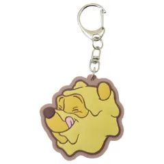 【メール便】くまのプーさん キーリング ラバーキーホルダー はちみつ ディズニー カミオジャパン ダイカットキーホルダー キャラクター グッズ 