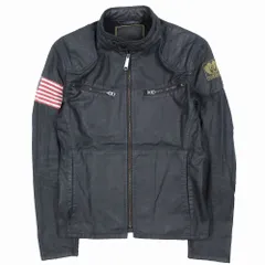 ラルフローレン　デニムアンドサプライ　ライダース　本革　シングル 2025年最新】Denim & Supply Ralph Lauren メンズ シングル