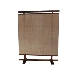 訳あり 間仕切り 衝立 パーテーション ドット柄編み 天然竹 メープル