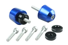 ポッシュ(POSH) バイク用品 ハンドルバーエンド ソリッドバーエンド ホンダ/スズキ純正ハンドルM6タイプ(外径29.mm) CB1300SF/SB | CT125ハンターカブなど ブルー 031176-01-10 バーエンドキャップ