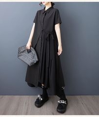 極美品 HARE ハレ マキシワンピース 半袖 ジップアップ カーゴポケット