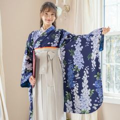 キャサリンコテージ 140 藤 紫 花柄 袴セット　お値下げ◎ キャサリンコテージ 140 藤 紫 花柄 袴セット お値下げ◎ - メルカリ