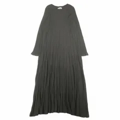 美品 マッキントッシュ ロンドン MACKINTOSH LONDON ウール混 リブ ニット ワンピース 長袖 ロング マキシ丈 ハイゲージ クルーネック 美品 マッキントッシュ ロンドン MACKINTOSH LONDON ウール混