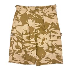 【W33】 イギリス軍 実物 デザートカモ デザートDPM 迷彩 ハーフパンツ カーゴパンツ ショートパンツ ショーツ 膝下丈 ベージュ