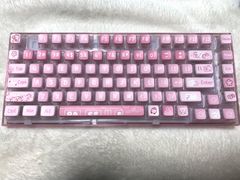 YUNZII X75 PRO 無線ピンク クリスタルアイス軸　キーキャップに初期不良あり