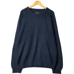 古着 80~90年代 エディーバウアー Eddie Bauer 黒タグ リブ編み コットンニットセーター メンズXL相当 ヴィンテージ/eaa587393