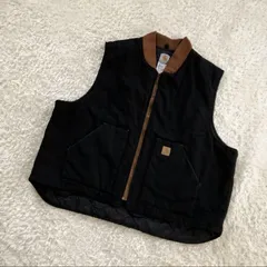 2025年最新】carhartt ダックベスト ブラックの人気アイテム - メルカリ