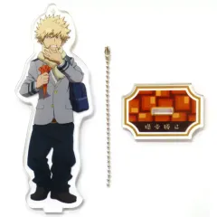 【中古】キーホルダー・マスコット(キャラクター) 爆豪勝己 スタンド付きビッグアクリルキーホルダー 駄菓子ver. 「セガコラボカフェ 僕のヒーローアカデミア」