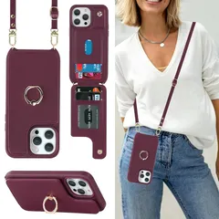 iPhone 12 Pro Max 6.7（2020）/iPhone 13 Pro Max 6.7（2021）ケース 手帳型 iPhone 12 Pro Max スマホ 携帯 用 ケース ショルダー クロスボディ 肩掛け 首かけ 斜めがけ ショルダー ケー 0