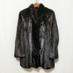 極上艶◎ ブラックミンク リアルファーコート 毛並み◎ なめし柔らか