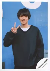 【中古】生写真(ジャニーズ) Hey! Say! JUMP/高木雄也/上半身・衣装黒・右手ピース/「マエヲムケ」PV＆ジャケ写撮影オフショット/公式生写真