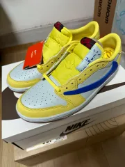 ジョーダン 1 x トラヴィス SCOTT(スコット) レトロ ロー OG SP カナリア 285 サイズ