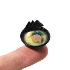 ミニチュア 家系ラーメン 1点ものフードセット ショーケース付き 食品サンプル
