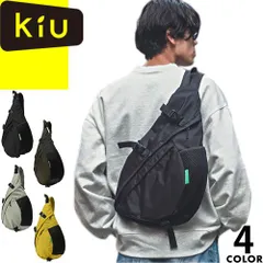 kiu キウ バッグ ボディバッグ ショルダーバッグ ワンショルダーバッグ K439 メンズ レディース 2025年春夏新作 防水 撥水 大容量 ナイロン アウトドア PCポケット 斜めがけバッグ ナイロン 軽量 ブランド 大きめ 黒 ブラック ブラウン