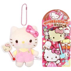 ハローキティ 不二家棒付きチョコレート＆マスコットホルダー セット サンリオ sanrio キャラクター
