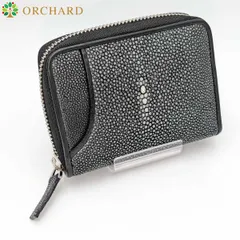 スティングレイ コインケース ラウンドファスナー ブラック 黒 メンズ レディース 希少デザイン 高級レザー ボックスコインケース カードポケット