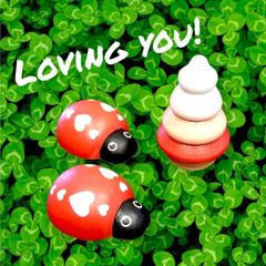 Love Bug 木製ペグドール ❤️幸せの象徴❤️