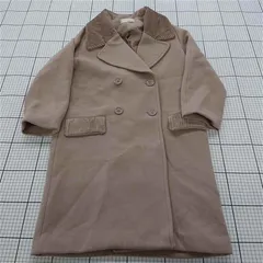 ■ ⊇ Lily Brown リリー ブラウン ダブルボタン 長袖 チェスターコート サイズONE ベージュ系 レディース E  【1509100075561】