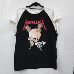 h2493 メタリカ Tシャツ スカル バックプリント 両面プリント 