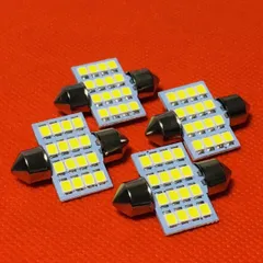超爆光 UD クオン 24V車用 LED 16SMD ルームランプ T10×31mm 日野 いすゞ トラック 大型車 ホワイト 4個セット 純正球交換 送料無料 カスタム パーツ 車検対応のサムネイル