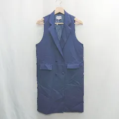 ◇ Θ emi+ エミプラス ベスト ジレ サイズXL ブルー レディース E  【1502180042201】