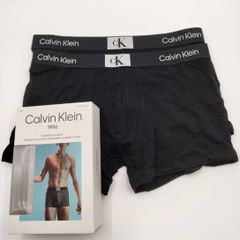 Calvin Klein1996(カルバンクライン)  コットンストレッチボクサーパンツ ブラック 2枚セット メンズボクサーパンツ 男性下着 NB3528