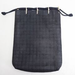 M0429A1 印傳屋 インデンヤ 甲州印伝 合切袋 巾着袋