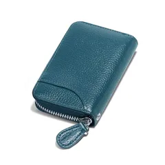 [GADIEMKENSD] 財布 メンズ レザー カードケース カード入れ 大容量 小銭入れ メンズ Card Wallet Men Women Rfid 本革 カード クレジットカード 小銭ケース 財布 メンズ レディース コインケース キーケース ブル