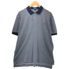 古着 ラルフローレン Ralph Lauren POLO by Ralph Lauren CUSTOM FIT 半袖 ボーダー ポロシャツ メンズL相当/eaa546059