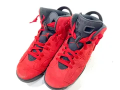 【七重浜801-6-070713nh】Nike GS Air Jordan 6 Retro Toro Bravo ナイキ GS エアジョーダン6 レトロ トロブラボー スニーカー 384665-600　【中古】【メンズ】