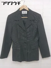 ◇ WHITE JOOLA ホワイトジョーラ ピンドット 4B 長袖 テーラードジャケット サイズ11R ブラック ホワイト系 レディース  【1106250000544】