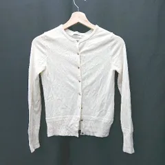 ◇ NANO universe 長袖 カーディガン サイズ36 クリーム系 レディース E  【1406050079987】