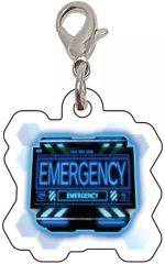 [중고] 열쇠 고리 EMERGENCY (블루) [파칭코 신 에반게리온 아크릴 매력 컬렉션 보류]
