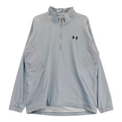 サイズ：LG UNDER ARMOUR アンダーアーマー MGF3244 ハーフジップ 蓄熱 長袖ブルゾン  グレー系 [240101199779] ゴルフウェア メンズ ストスト