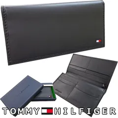 【新品】トミーヒルフィガー 長財布 ロングウォレット ブラック レザー プレゼント ギフト TOMMY HILFIGER 31TL19X013 001 31TL19X013-001