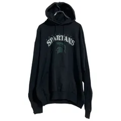Hanes プリントスウェット パーカー ヘインズ L ブラック プルオーバー 裏起毛 古着卸 アメリカ仕入 a611-5532のサムネイル