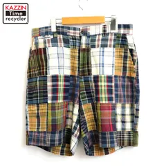 希少 ラルフローレン RRL コットンリネン パッチワークショートパンツ