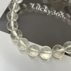 【写真現品１点物】 天然石・パワーストーン 【ホワイトルチル】 ８mm/一連ブレスレット ☆lucky365 ラッキー365☆■